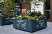 Forklift movable street planters