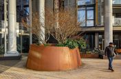 Bespoke Corten steel planters