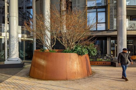 Bespoke Corten steel planters