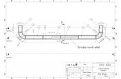 Metal planter with smoke vent relief CAD