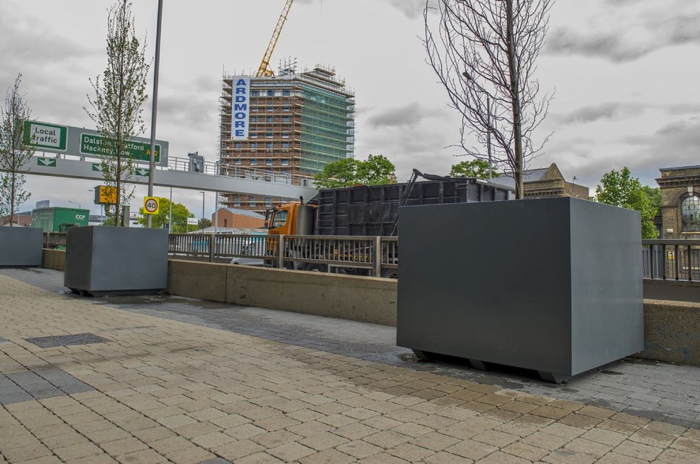 Zintec Steel Powder Coated Tree Planters