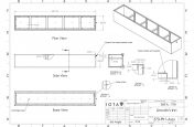 Powder Coated Planter CAD design