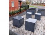 Granite Seating Arranged In A Cluster