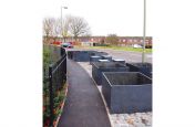 Linden Homes Granite Bespoke Planters in Basingstoke