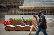 Corten planter for public spaces