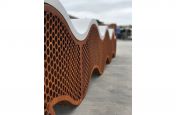 Public Realm Corten Steel Bench