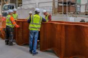 Large Corten Planter Public Installation