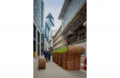 Corten Steel Planter and Benches in London