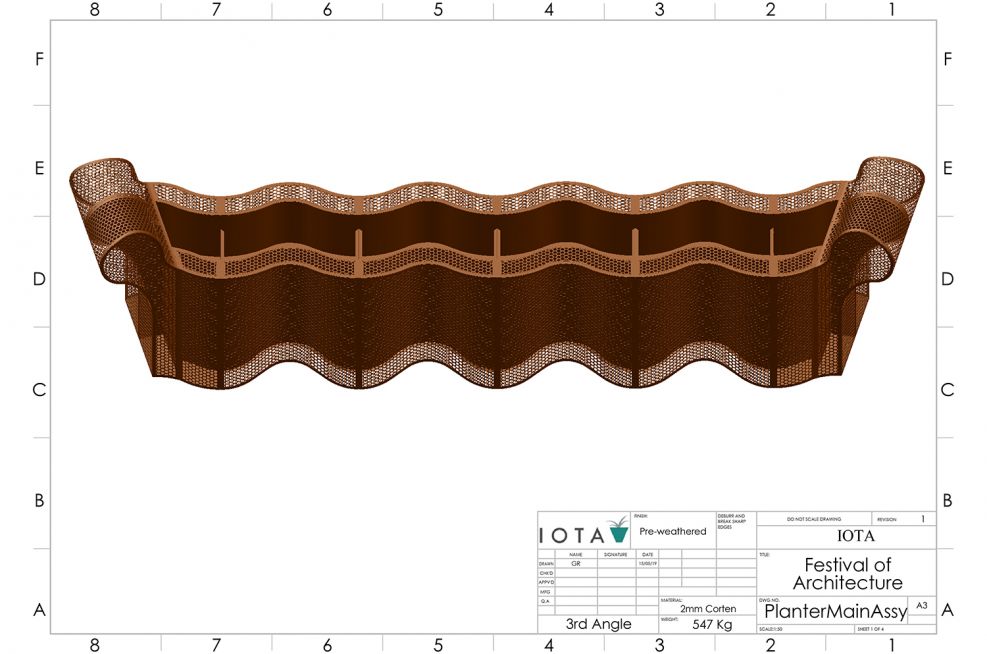Bespoke Cor-Ten Steel Planter Design
