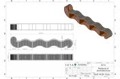 Corten Steel Gabion Planter CAD Design