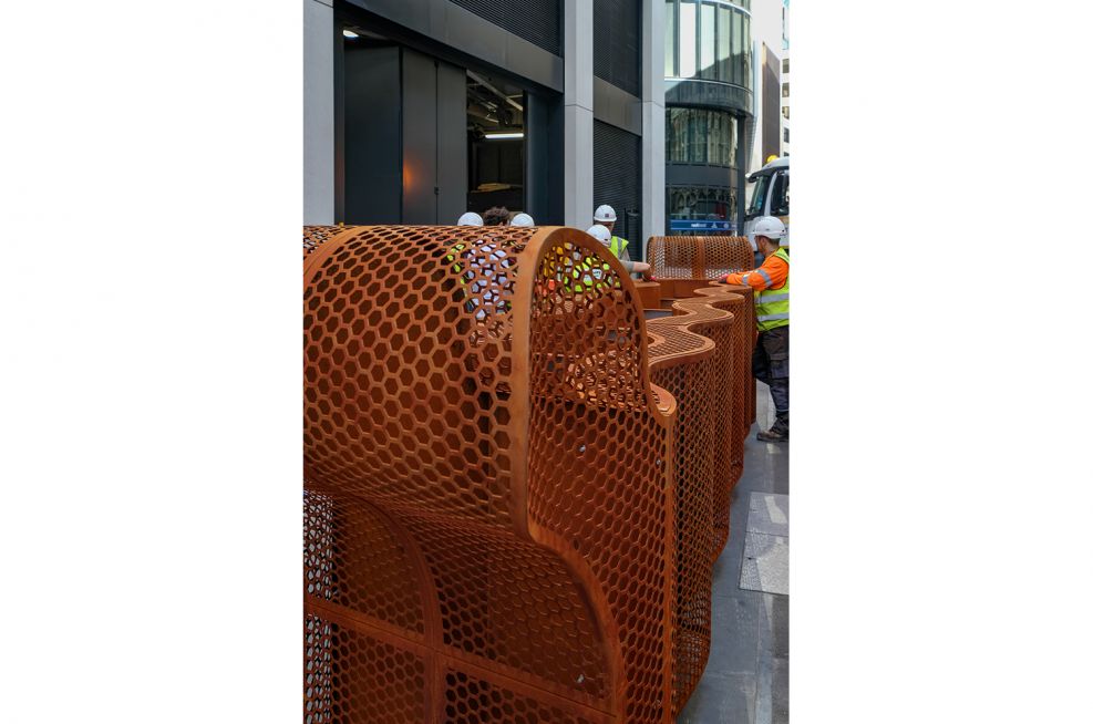 Custom Design Corten Steel Public Spaces Planter