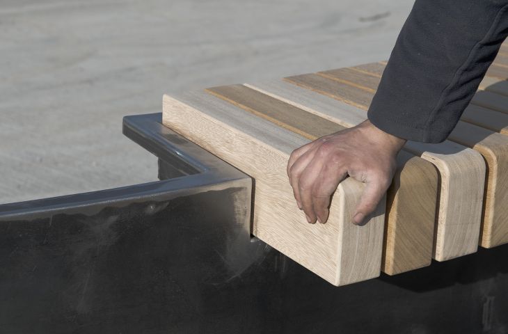 Steel seating and benches