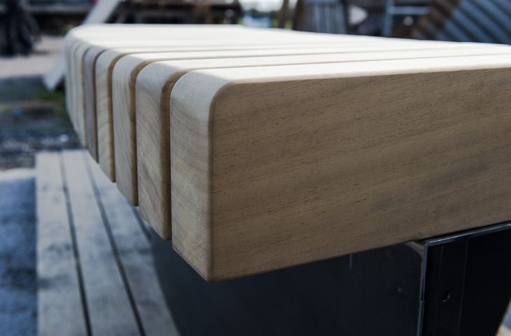 Steel seating and benches