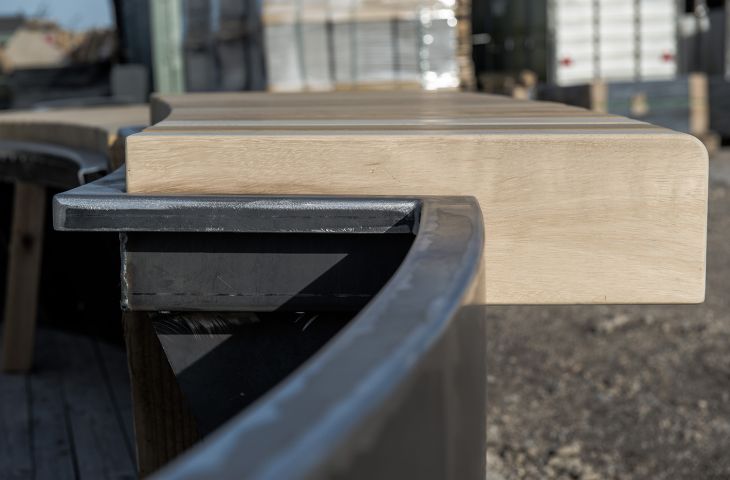 Bespoke store steel furniture