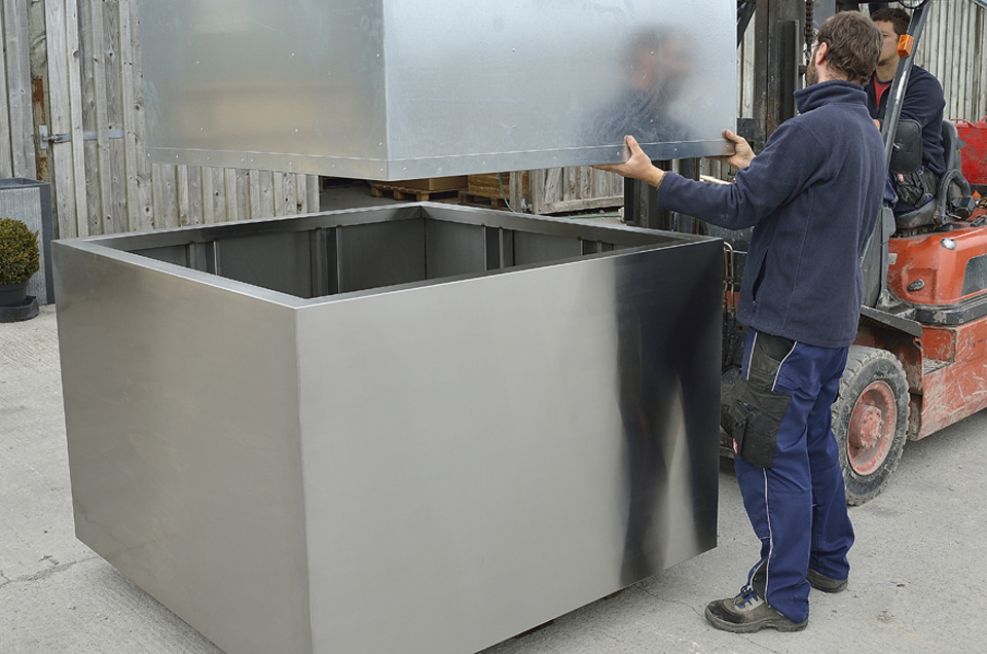 Stainless Steel Tree planters For London Borough Of Havering