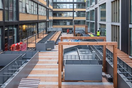 Super-sized planters for community gardens