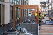 Landscaped container planting for communal gardens