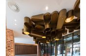 Ceiling mounted bespoke metalwork