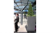 Stainless Steel Planters At The Ciry Of Manchester Stadium