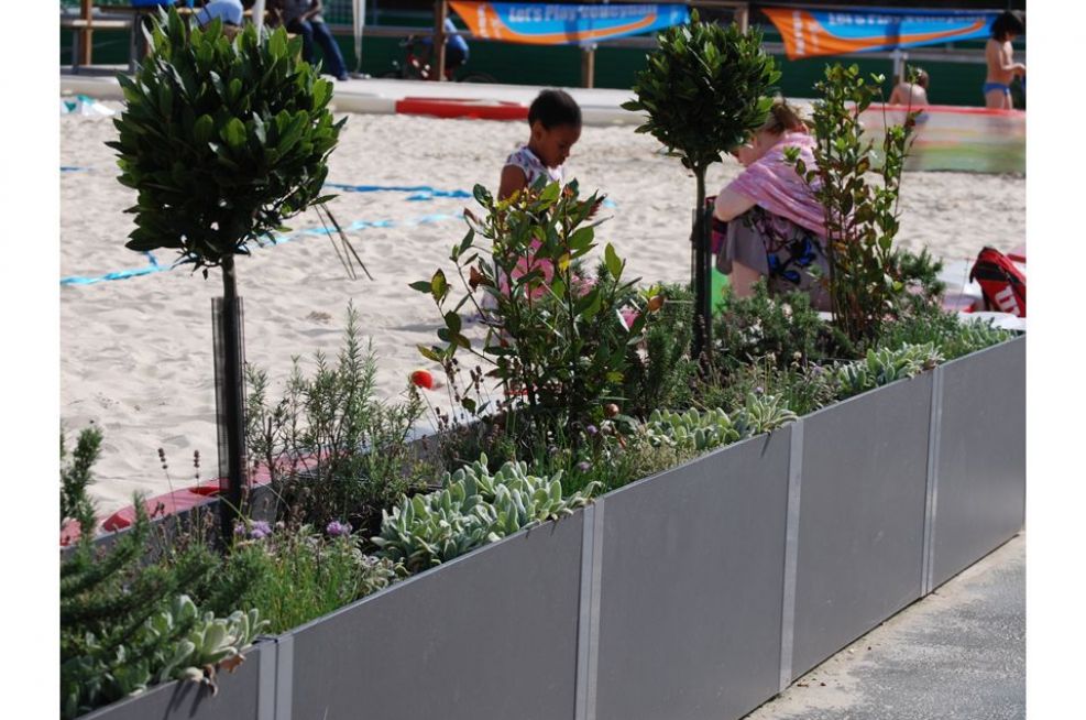 Beach Volleyball Court Fibre Reinforced Cement Planters