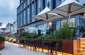 Bespoke metalwork cladding for hospitality