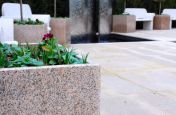 Close Up Of Granite Stone Used For Planters