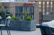 Steel planters for apartment terraces