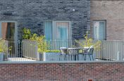 Steel planters for apartment terraces
