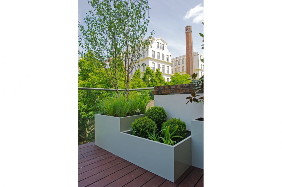 Bespoke Steel Planters with Stepped Effect