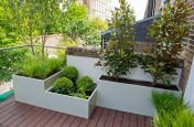 Custom Build Steel Planters at the Modular Garden, London N7