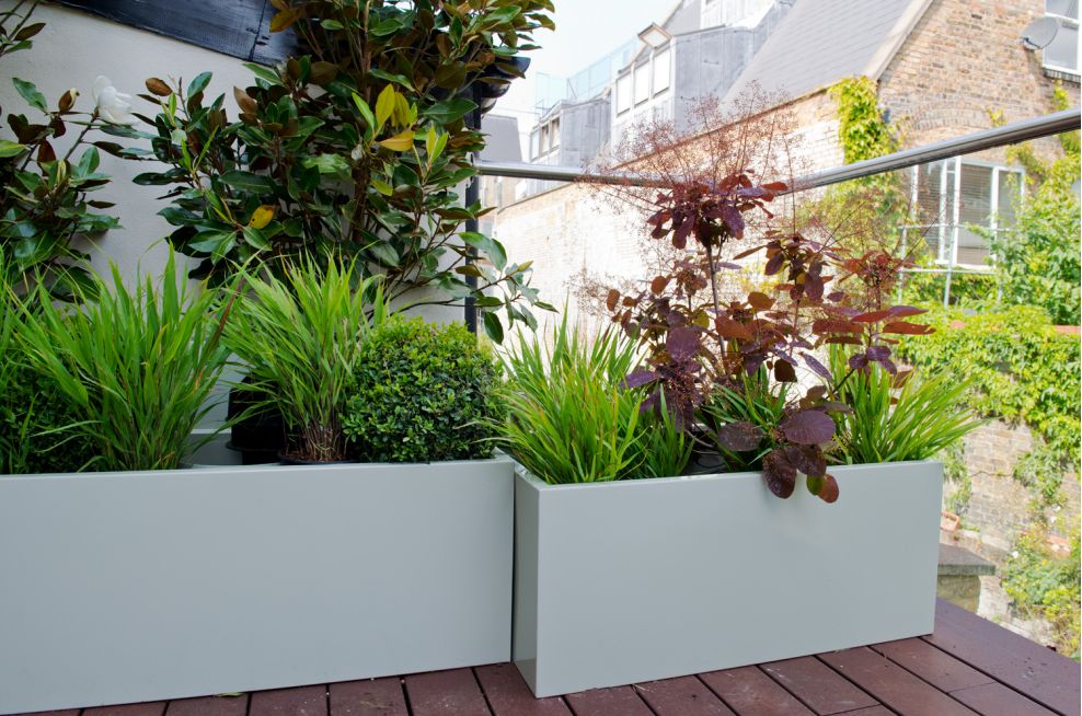 Modular Garden, London N7 – Bespoke Powder Coated Steel Planters ...