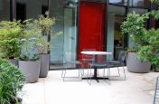 Boulevard Planters Throughout The Courtyard