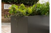 powder coated aluminium planters