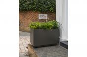 street level aluminium planters