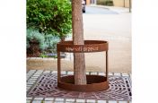 Weathered steel tree guards