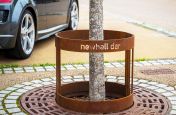 Bespoke corten tree guards