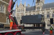 The Smallest Granite Planter Being Installed