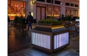 Illuminated planters for London high street