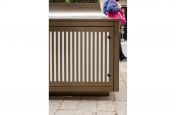 Tree planters fluted grill detail