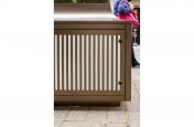 Tree planters fluted grill detail