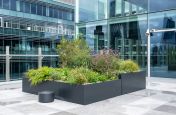 Bespoke steel rectangular planters