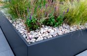 Zintec steel planters detail