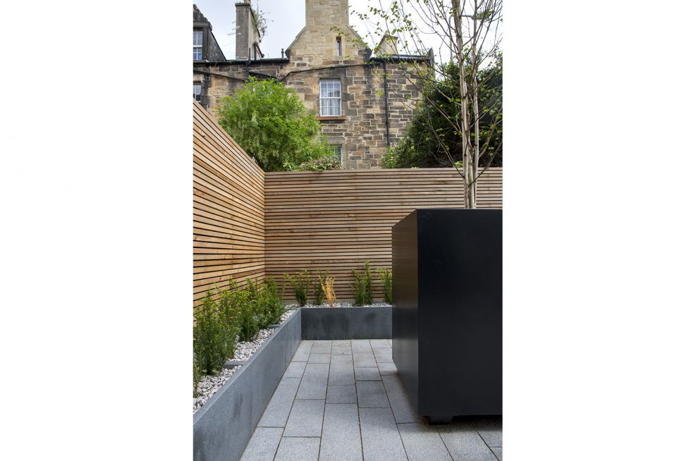 3 Jet Black Powder Coated Steel Planters