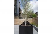 RAL 9005 Jet Black Steel Planters