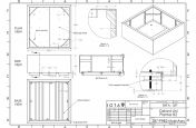 steel movable planters CAD design