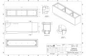 planter with sloped base CAD design