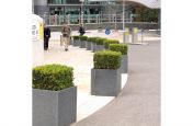 External Business and Residential Granite Cube Planters