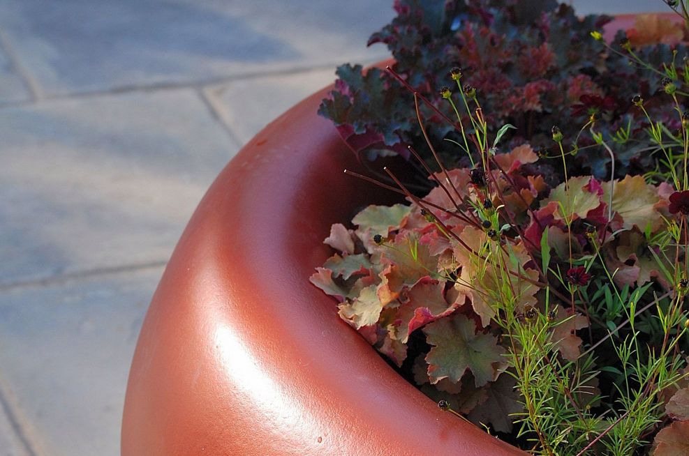 Pearl Copper Fibre Reinforced Cement Planters