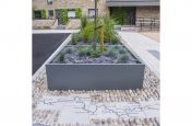 Bespoke Powder Coated Planters Parkside Quarter