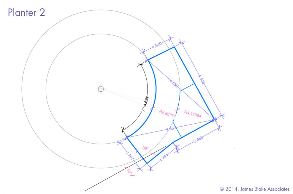 Design Of The Complex Asymmetrical Planter